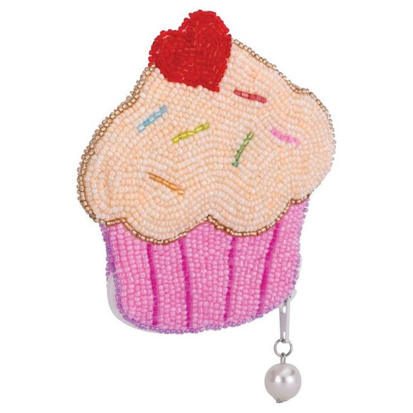 CUPCAKE BEADED Coin Pouch - Picture 2 of 2
